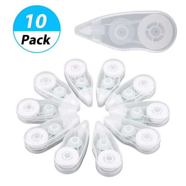 10-Pack Correction Tape White Out Tape Writing Eraser Tape for Students School Supplies